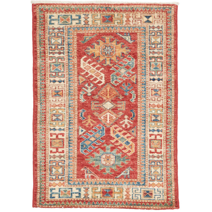 Hand Made Rug Kazak Fine Pakistan 69x97 Red Bei