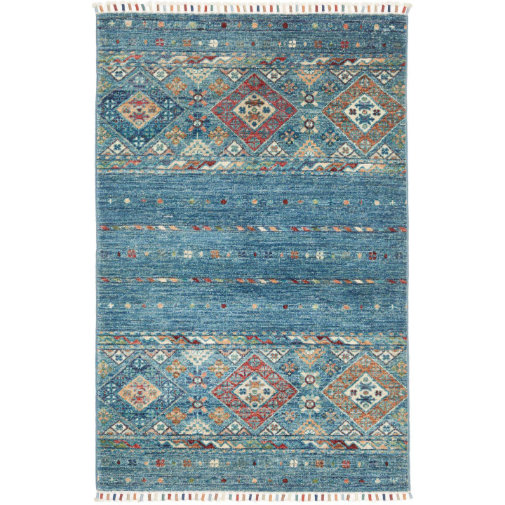 Tappeto Originale Istintia Pakistan 81x124 Blu