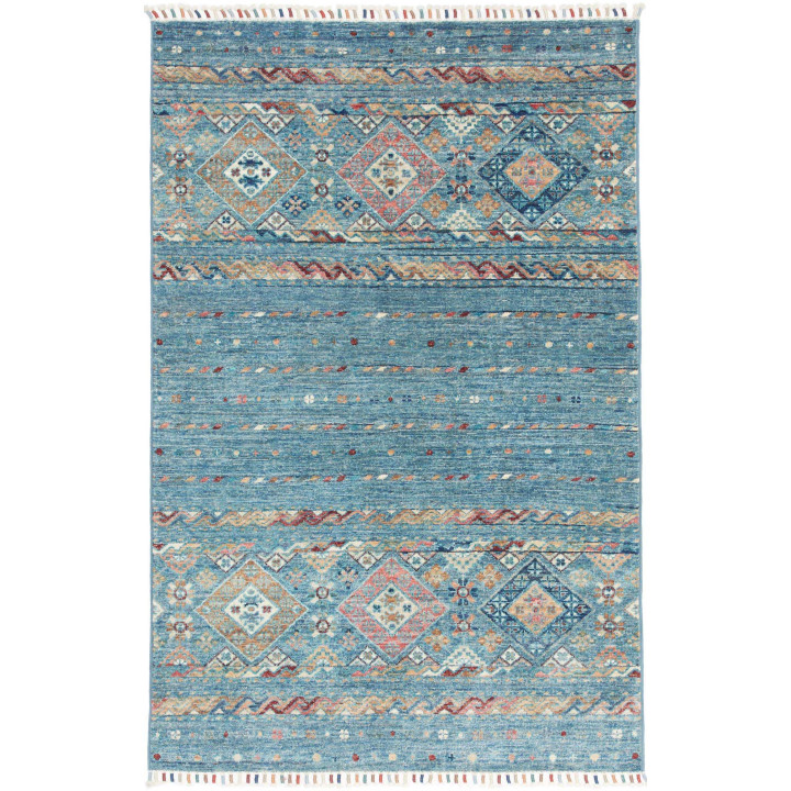 Hand Made Rug Istintia Pakistan 99x150 Light Bl