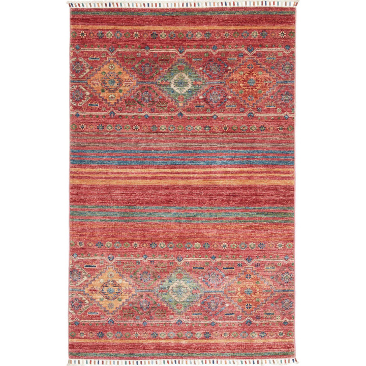 Hand Made Rug Istintia Pakistan 99x150 Brick Re