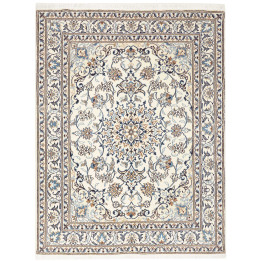 Hand Made Rug Nain Kashmar Persia 152x198 Ivory