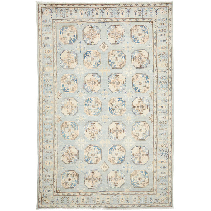Hand Made Rug Kazak Afghanistan 196x301 Light B