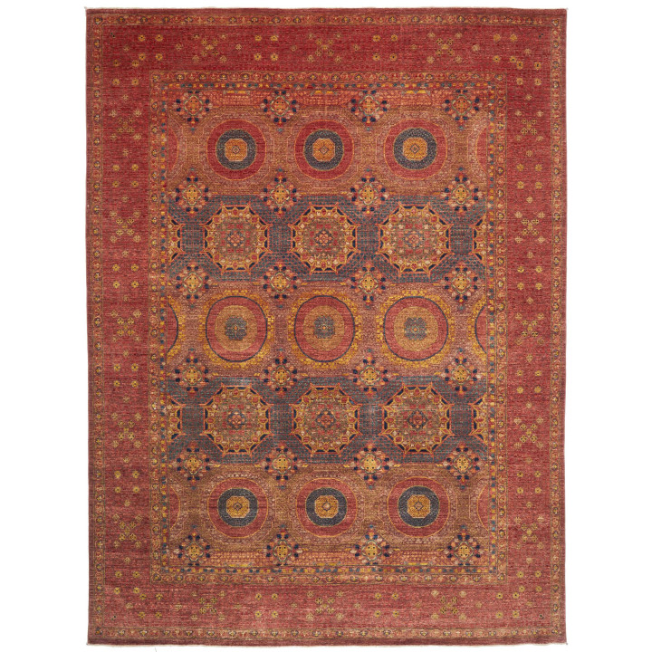 Hand Made Rug Kairo Pakistan 275x372 Brick Red