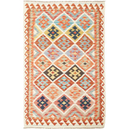 Hand Made Rug Kilim Afghanistan 112x175 Ivory O