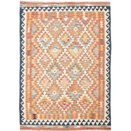 Hand Made Rug Kilim Afghanistan 126x180 Orange