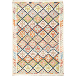 Hand Made Rug Kilim Afghanistan 126x182 Ivory M