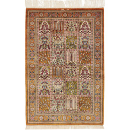 Tappeto Originale Ghom Seta Persia 60x90 Ruggin