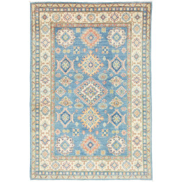 Hand Made Rug Kazak Afghanistan 122x178 Blue Be