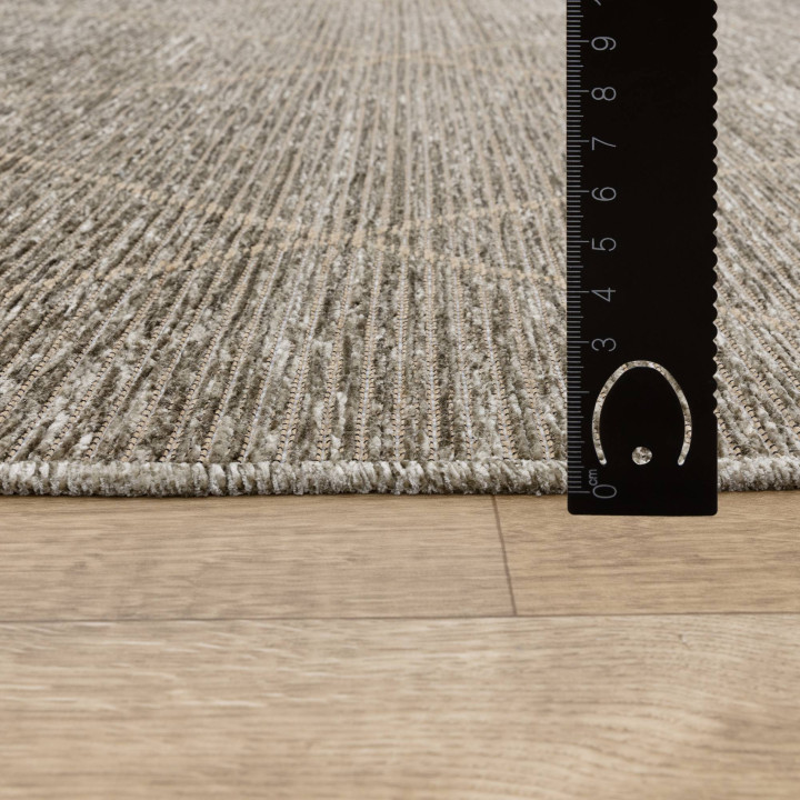 Tappeto Mulberry geometrico beige e tortora 120x