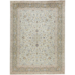 Tappeto Originale Kashan Persia 308x410 Verde C