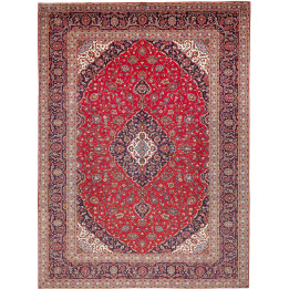 Hand Made Rug Ardakan Persia 295x400 Red Dark B