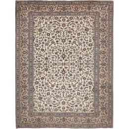 Tappeto Originale Kashan Persia 305x395 Avorio