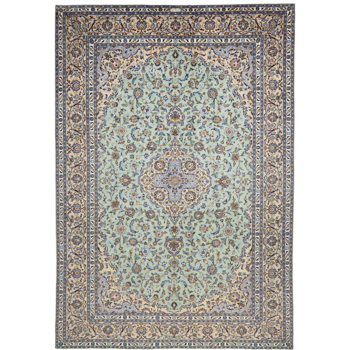 Tappeto Originale Kashan Persia 300x427 Verde M