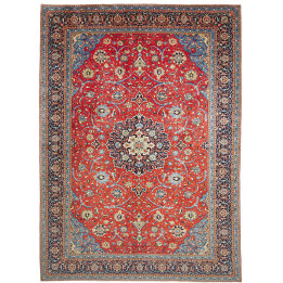 Hand Made Rug Sarough Persia 298x408 Red Blue