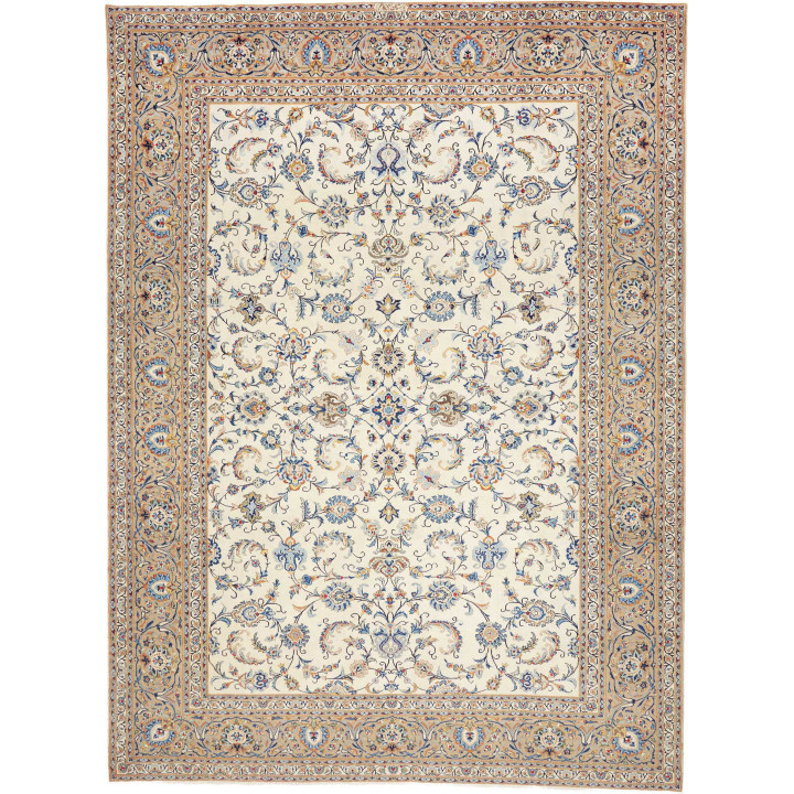 Tappeto Originale Kashan Persia 267x365 Avorio