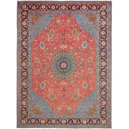 Tappeto Originale Sarough Persia 304x410 Rosso