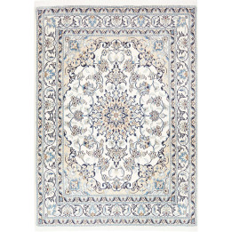 Hand Made Rug Nain Kashmar Persia 146x197 Ivory