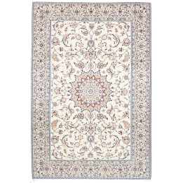 Hand Made Rug Nain 9la Persia 207x300 Ivory Blu
