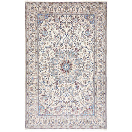 Hand Made Rug Nain 9la Persia 207x322 Ivory Blu