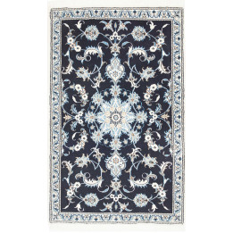 Hand Made Rug Nain Kashmar Persia 77x140 Dark B