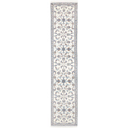 Hand Made Rug Nain Kashmar Persia 77x380 Ivory