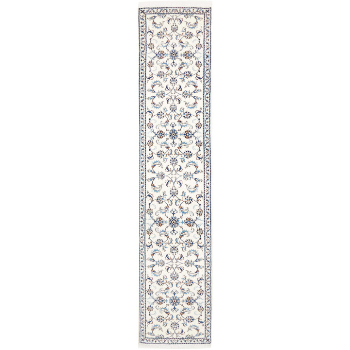 Hand Made Rug Nain Kashmar Persia 77x380 Ivory
