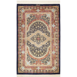 Tappeto Originale Ghom Seta Persia 80x118 Blu S