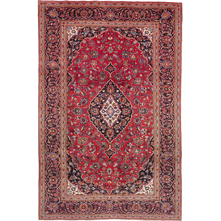Hand Made Rug Ardakan Persia 205x310 Red Dark B