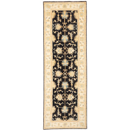 Hand Made Rug Ziegler Fine Pakistan 85x254 Blac