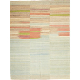 Hand Made Rug Modern Kilim Persia 157x206 Beige