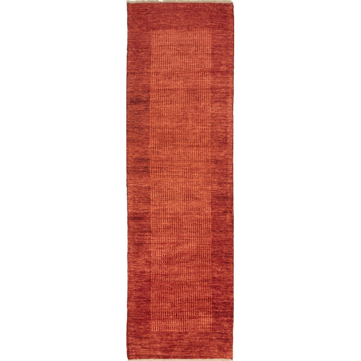Hand Made Rug Essenzia Pakistan 73x254 Rust Red