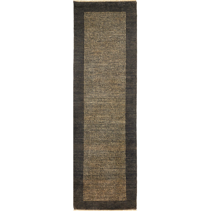 Hand Made Rug Essenzia Pakistan 76x253 Anthraci