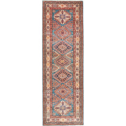 Hand Made Rug Kazak Fine Pakistan 85x271 Petrol