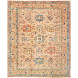 Hand Made Rug Kazak Fine Pakistan 246x299 Beige