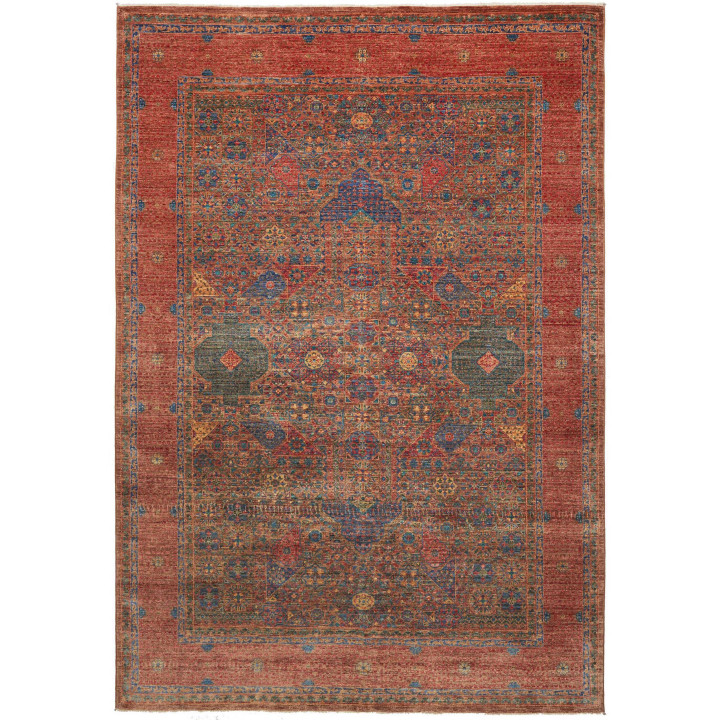 Hand Made Rug Kairo Pakistan 205x297 Rust Petro