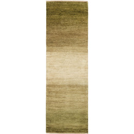 Hand Made Rug Essenzia Pakistan 79x252 Olive Gr
