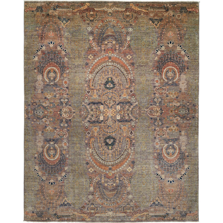 Hand Made Rug Floralia Pakistan 247x309 Gray Br