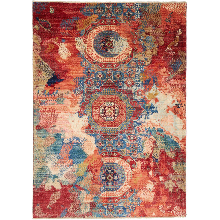 Hand Made Rug Vintage Erased Pakistan 143x200 R