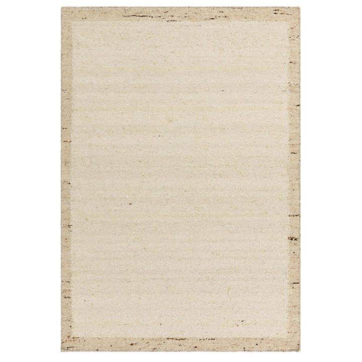 Rug Napa plain beige and rope with neutral shade