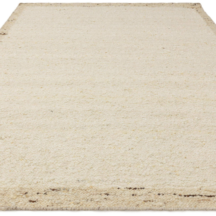 Tappeto Napa tinta unita beige e corda con sfuma