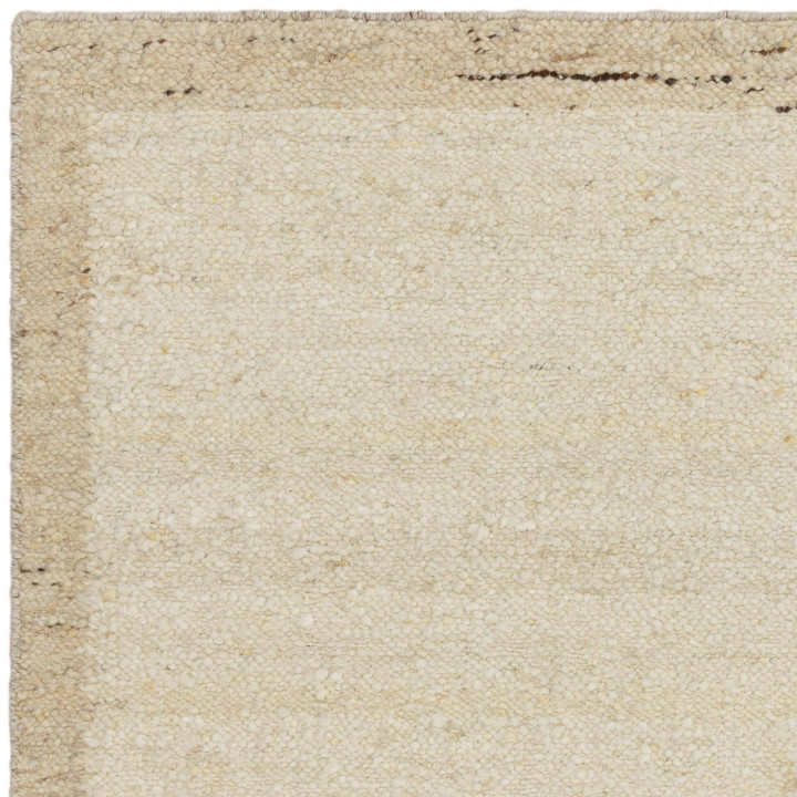 Rug Napa plain beige and rope with neutral shade