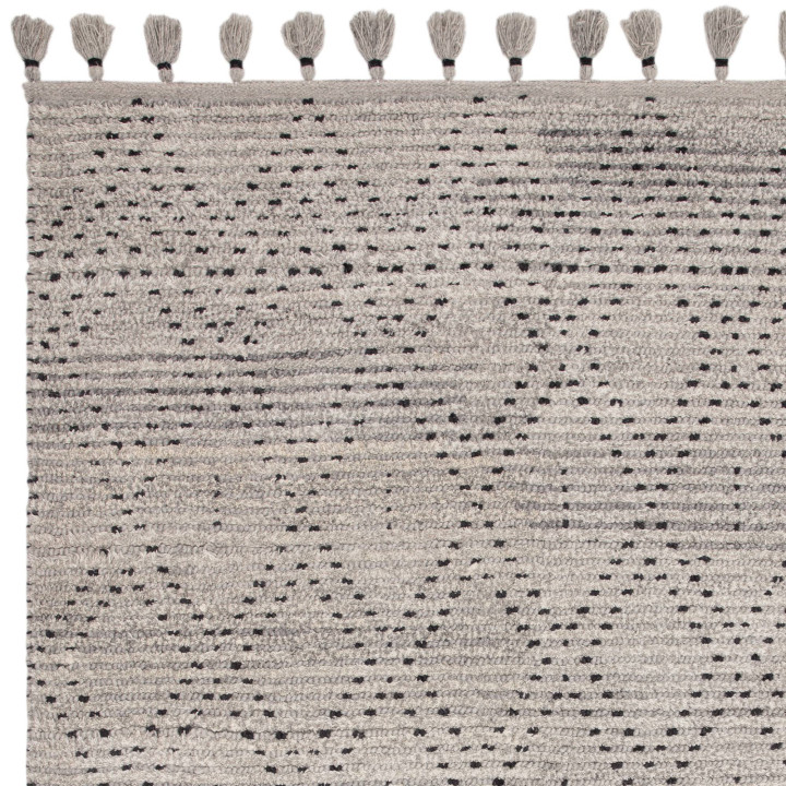 Rug Nepal geometric grey and silver 120x170 cm