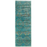 Rug Mamlouk Pakistan 77x217 Turquoise Rust Gold