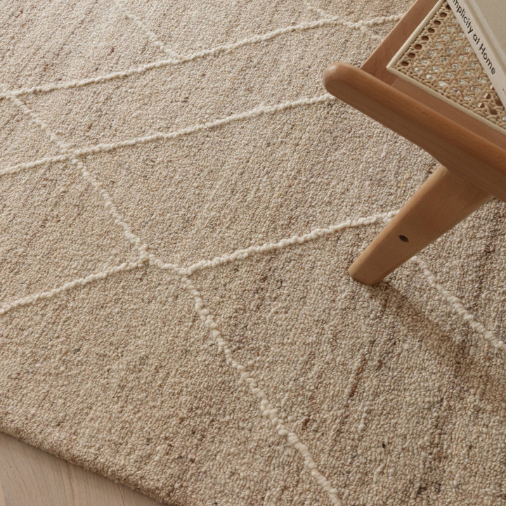Rug Noah geometric beige and light taupe 120x170