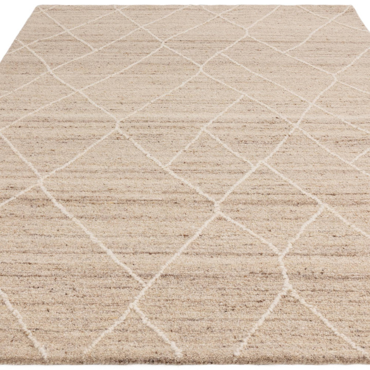 Rug Noah geometric beige and light taupe 120x170