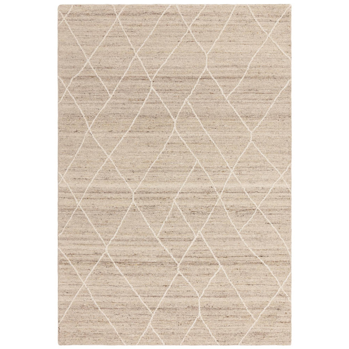 Rug Noah geometric beige taupe and cream 200x290