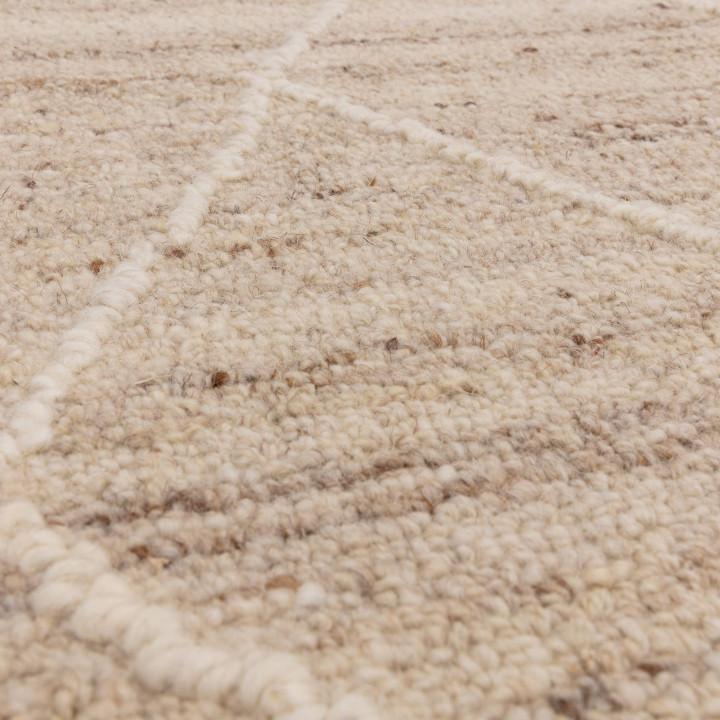 Rug Noah geometric beige taupe and cream 200x290