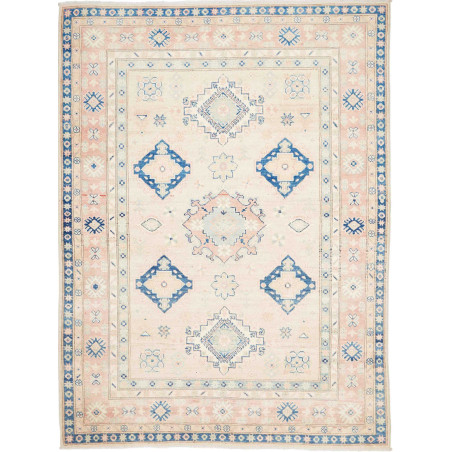 Rug Kazak Afghanistan 148x201 Ivory Blue Pink