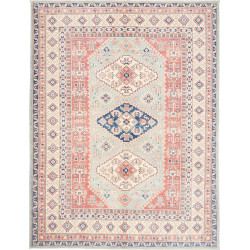 Rug Kazak Afghanistan 147x194 Pale Aqua Coral B