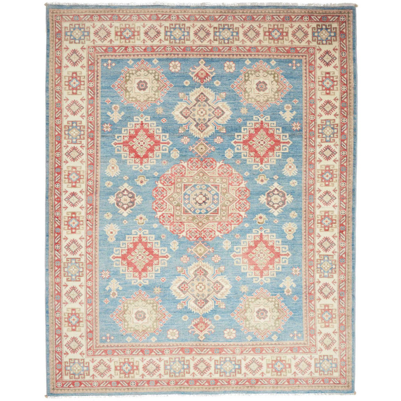 Rug Kazak Afghanistan 174x228 Sky Blue Cream Be